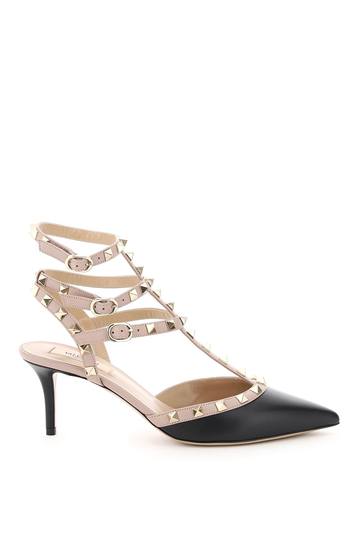 VALENTINO GARAVANI Two-Tone Leather Rockstud Pumps for Women