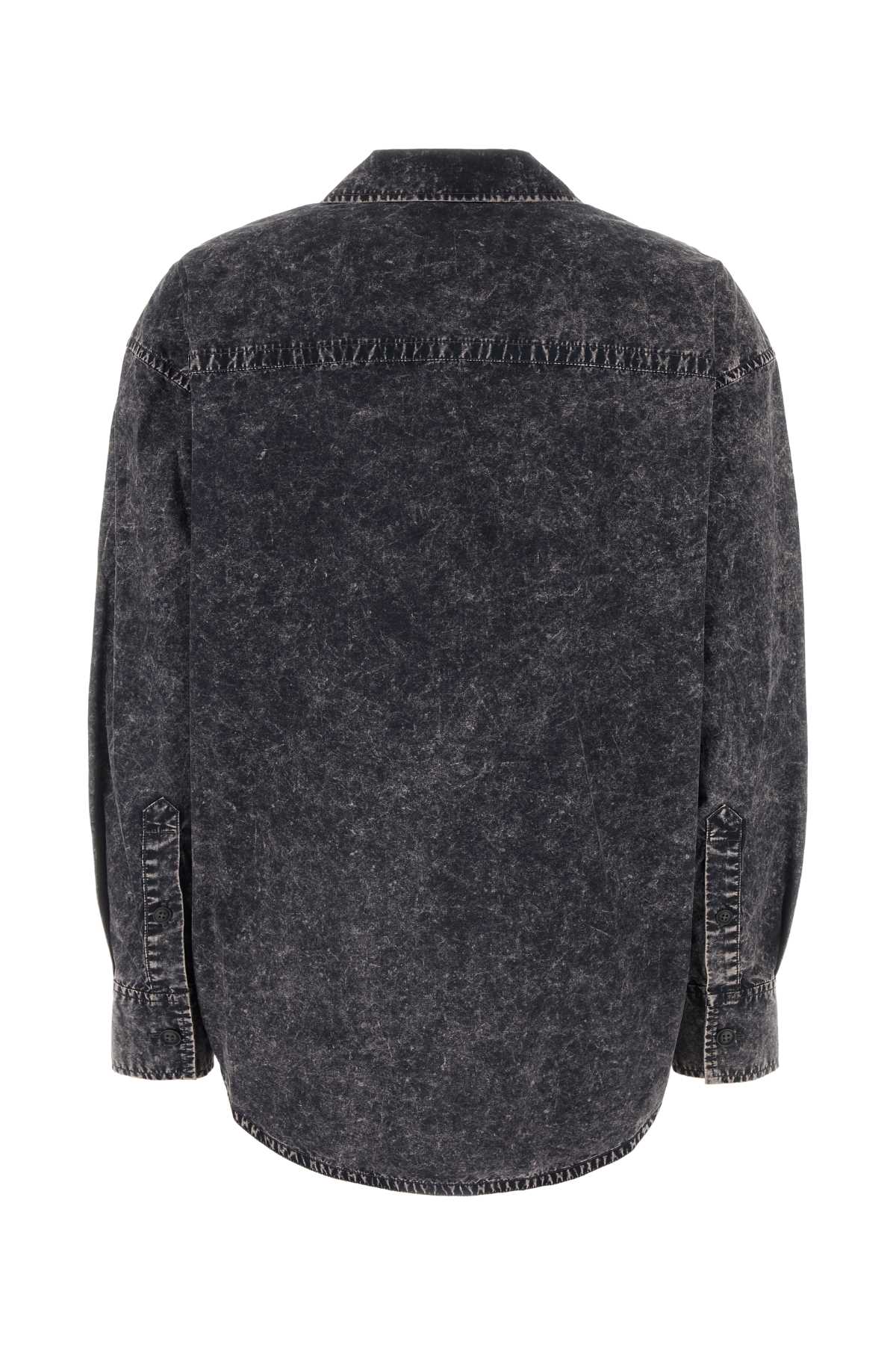 T BY ALEXANDER WANG Oversize Cotton Shirt with Patch Pocket