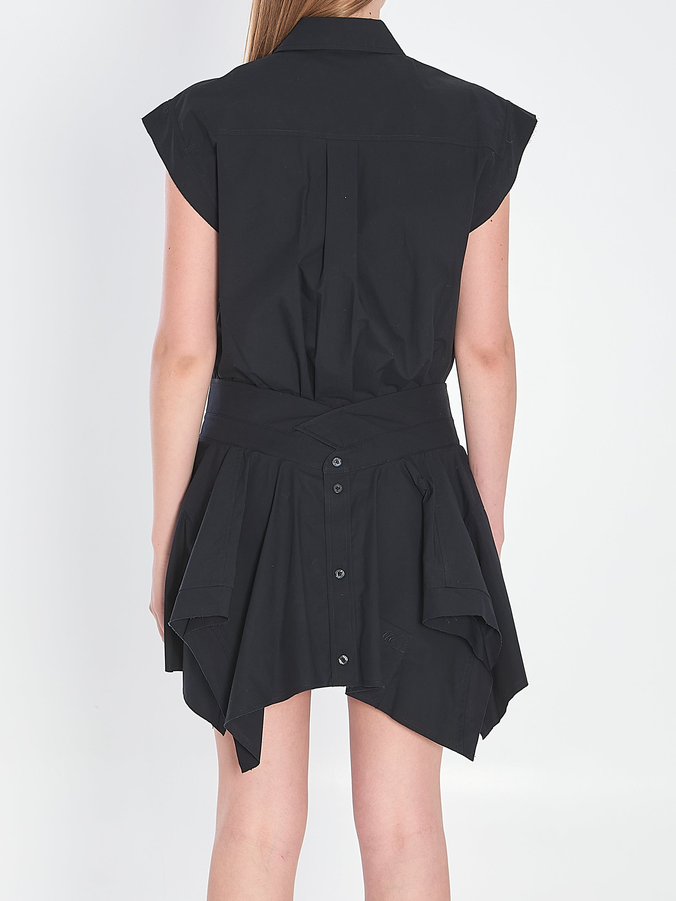 ALEXANDER WANG Shirt Dress with V-Shaped Waistline - Size 06