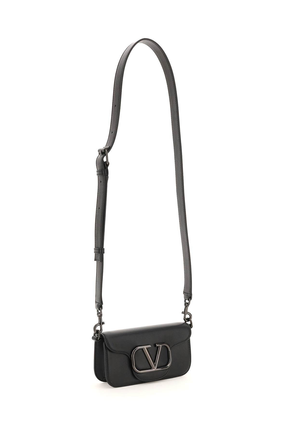 VALENTINO GARAVANI Leather Locò Shoulder Handbag