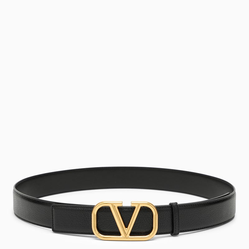 VALENTINO GARAVANI VLOGO Leather Belt with Adjustable Size
