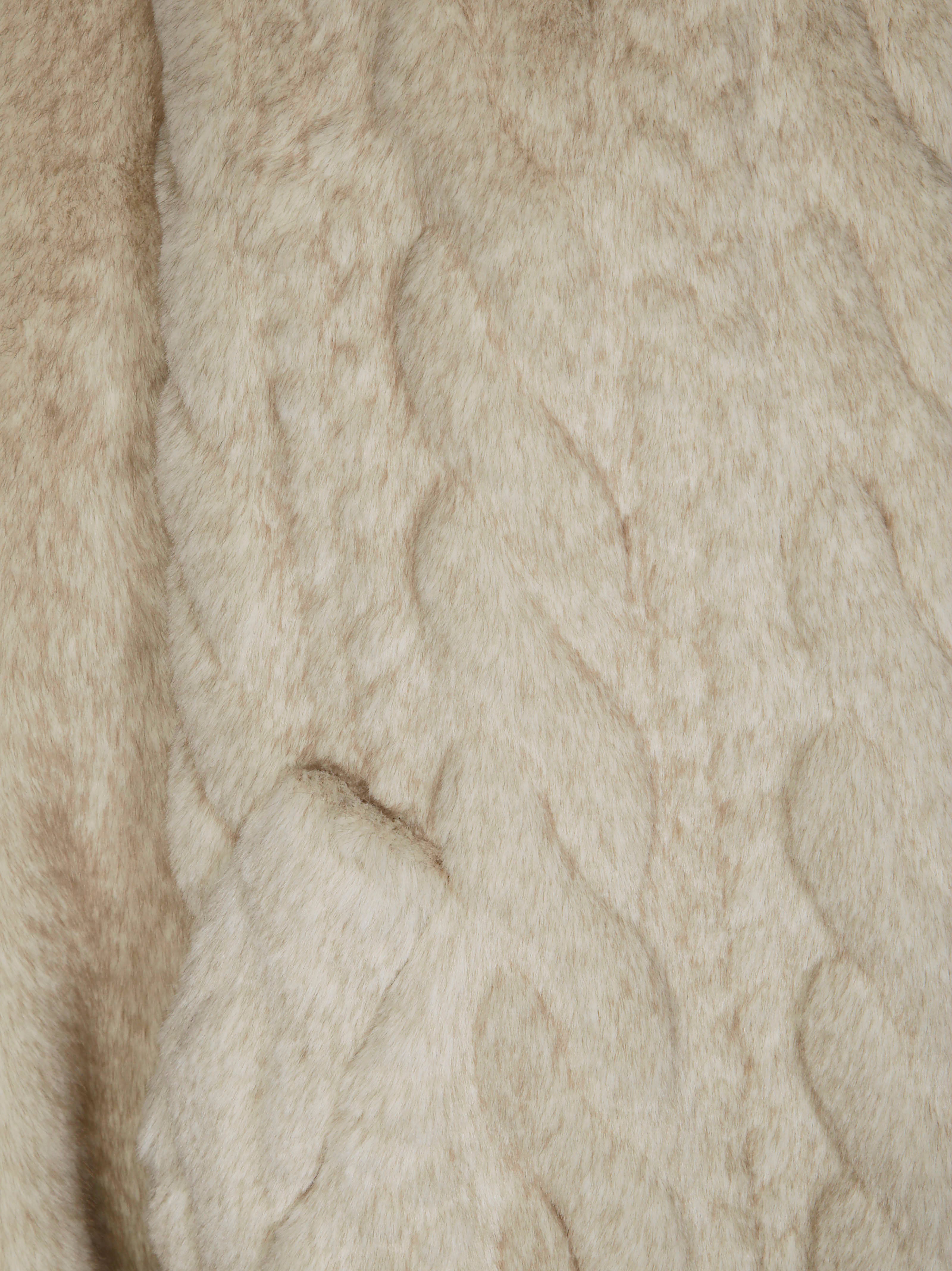 LIUJO Men's Eco Faux Fur Bomber Jacket