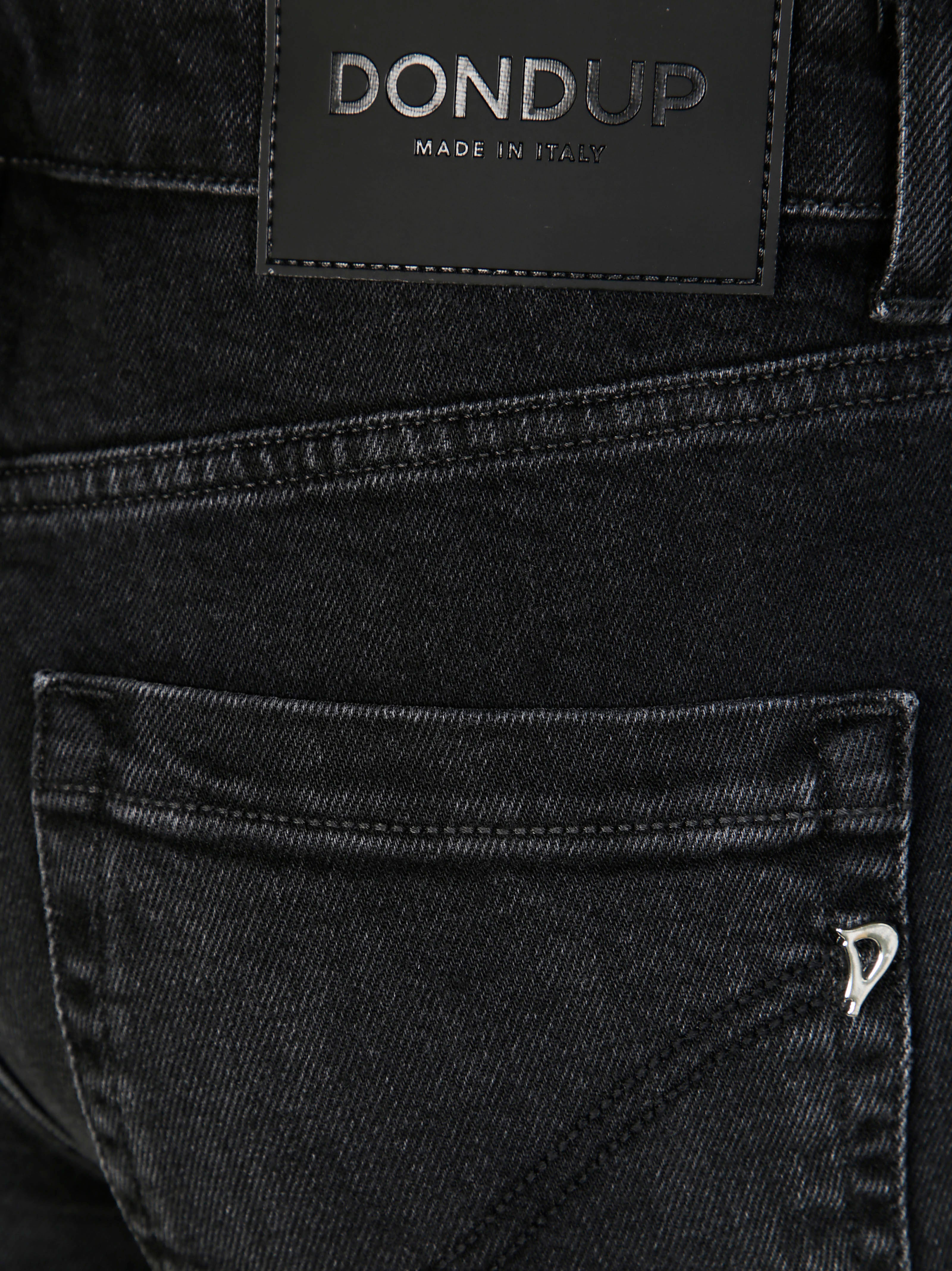 DONDUP Men's Mini Jeans with Jewel Details