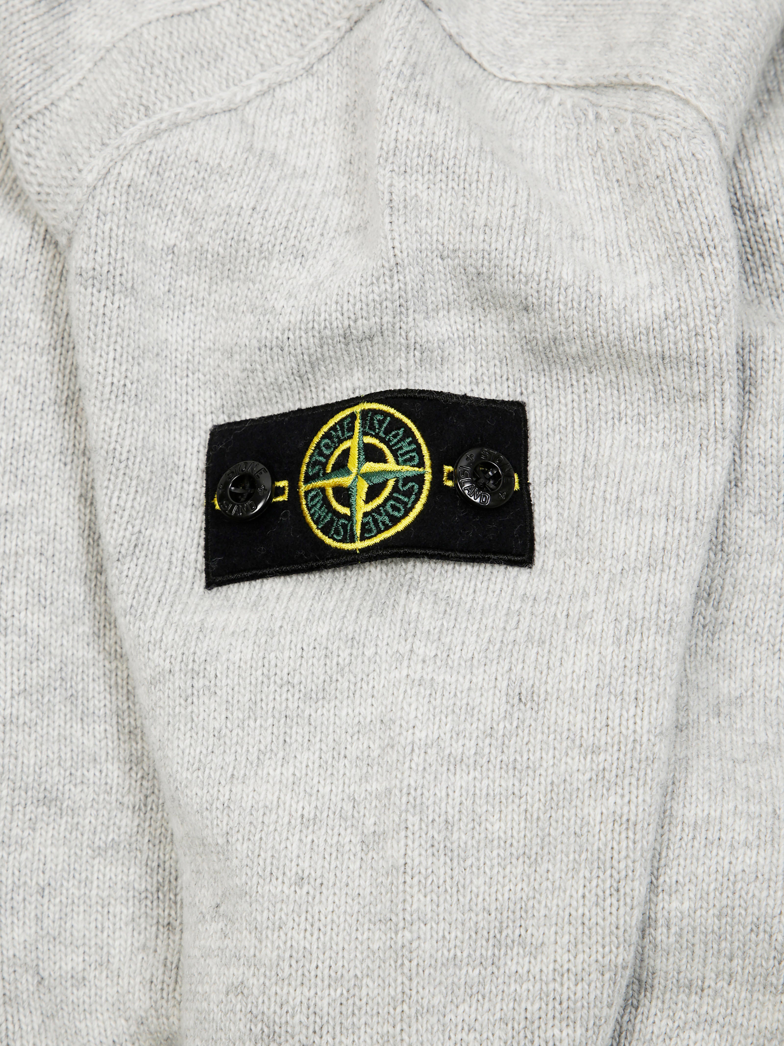 STONE ISLAND Mini Cardigan with Logo Badge