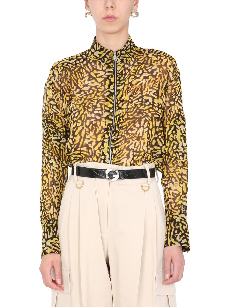 GIVENCHY Animal Print Long Shirt for Women