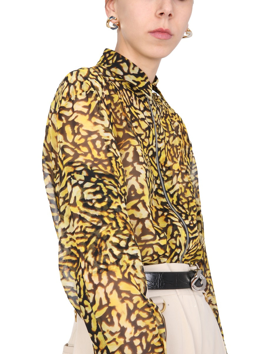 GIVENCHY Animal Print Long Shirt for Women