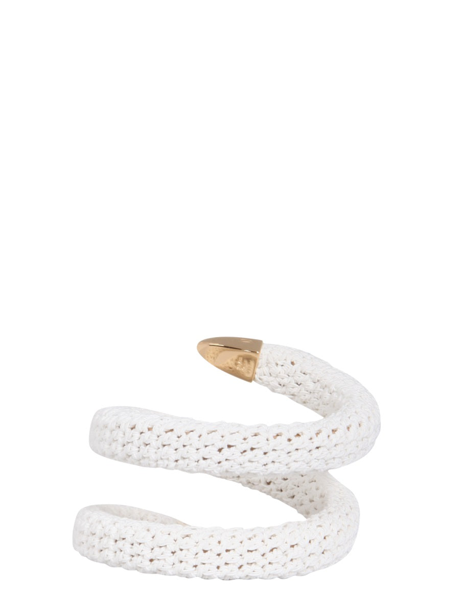 BOTTEGA VENETA Crochet Covered Spiral Bracelet