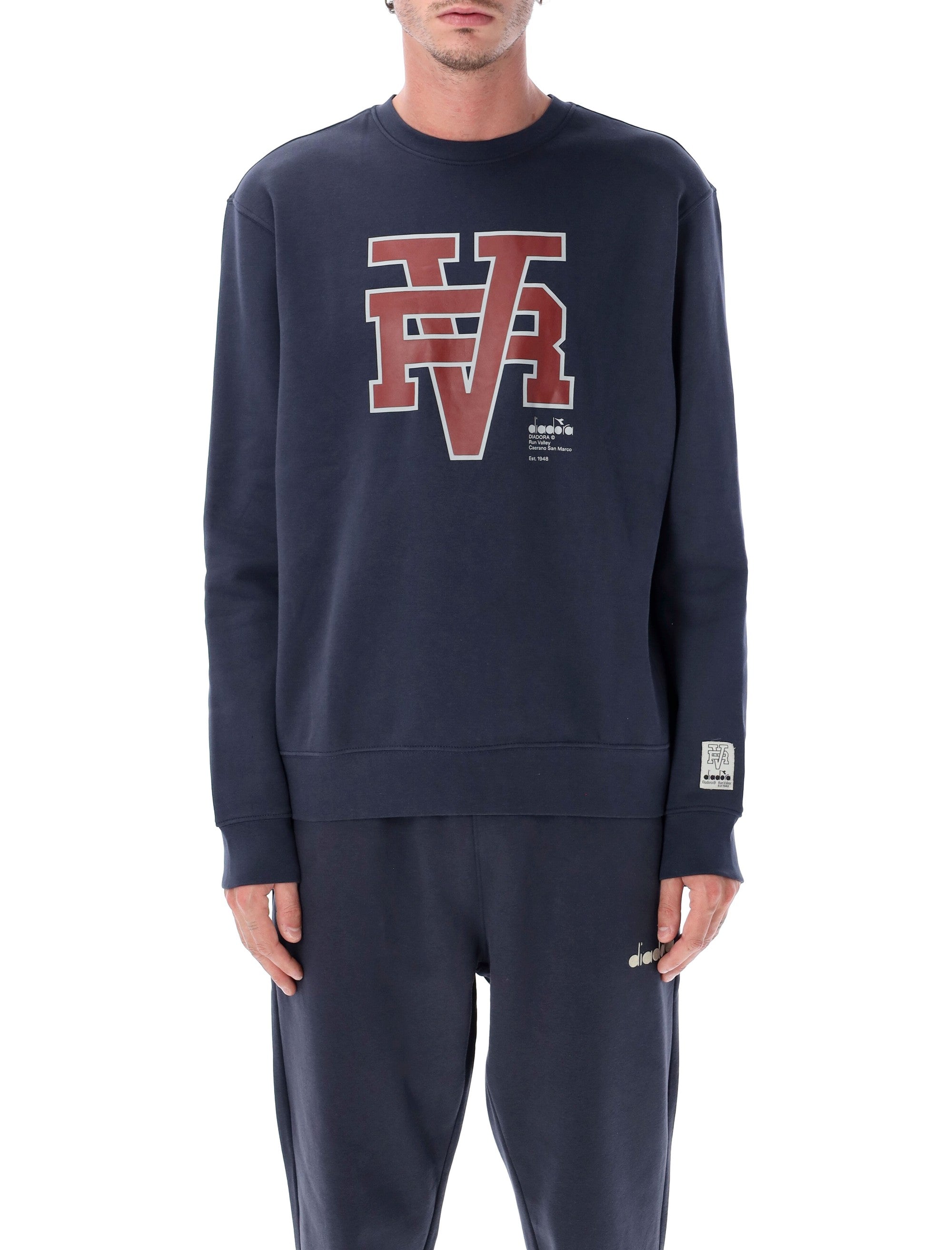 DIADORA Men's Classic Crewneck Pullover Sweatshirt