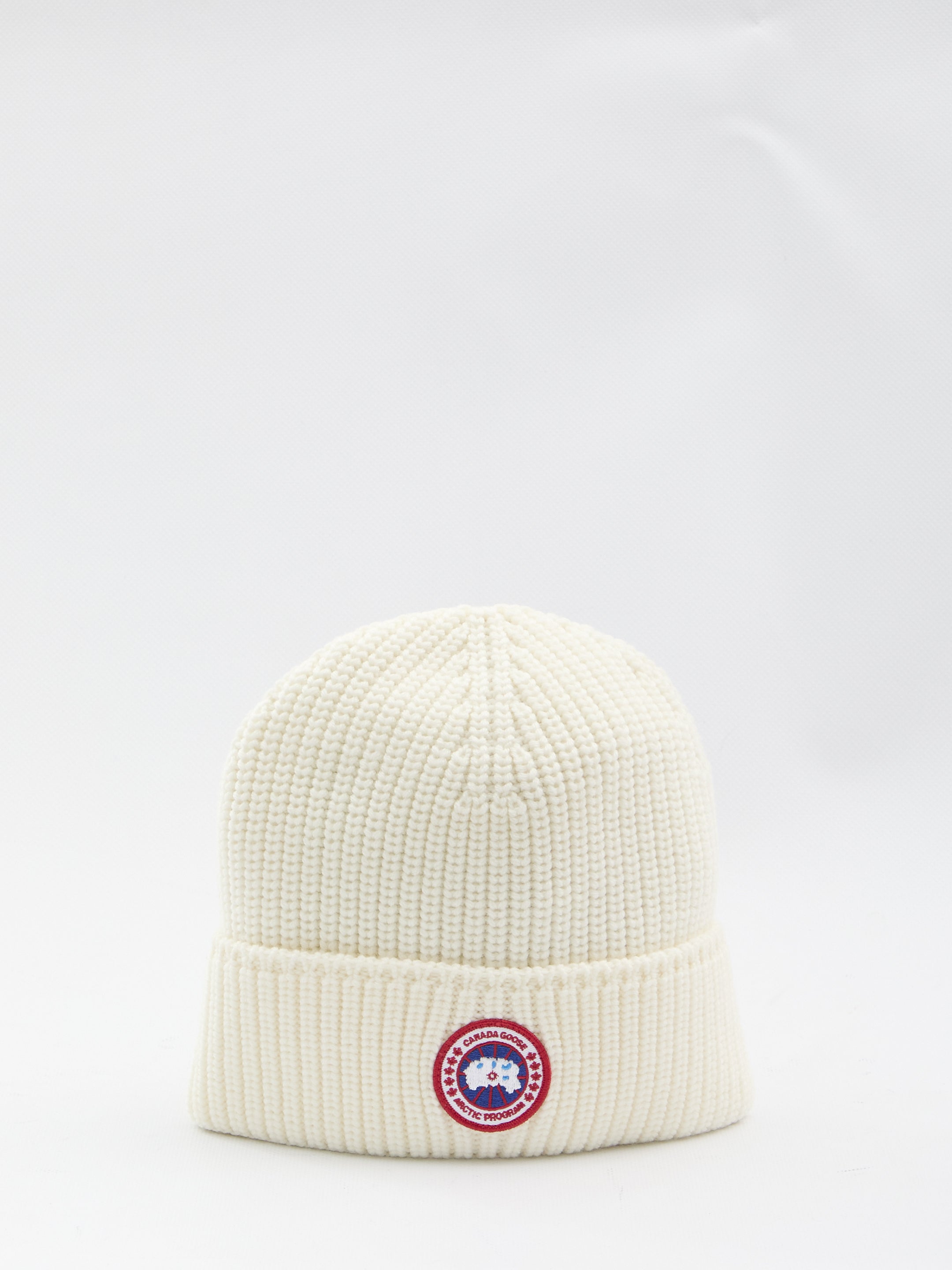 CANADA GOOSE Ribbed Knit Toque with Contoured Fit