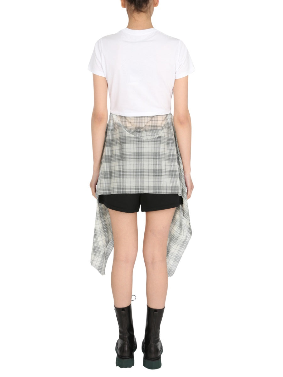 OPENING CEREMONY Word Torch Hybrid Crew Neck T-Shirt