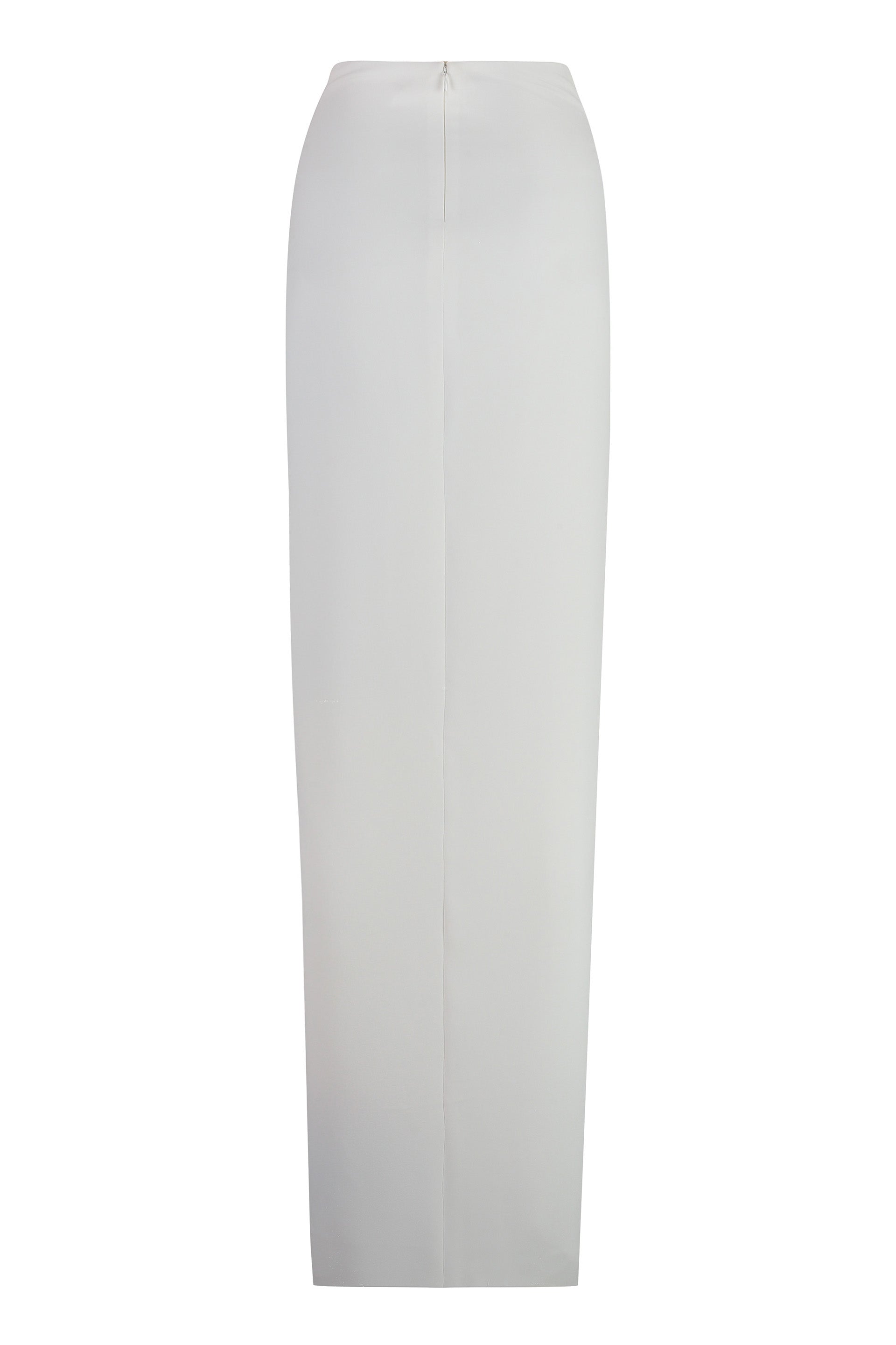 MONOT Gathered Front Mini Crepe Skirt