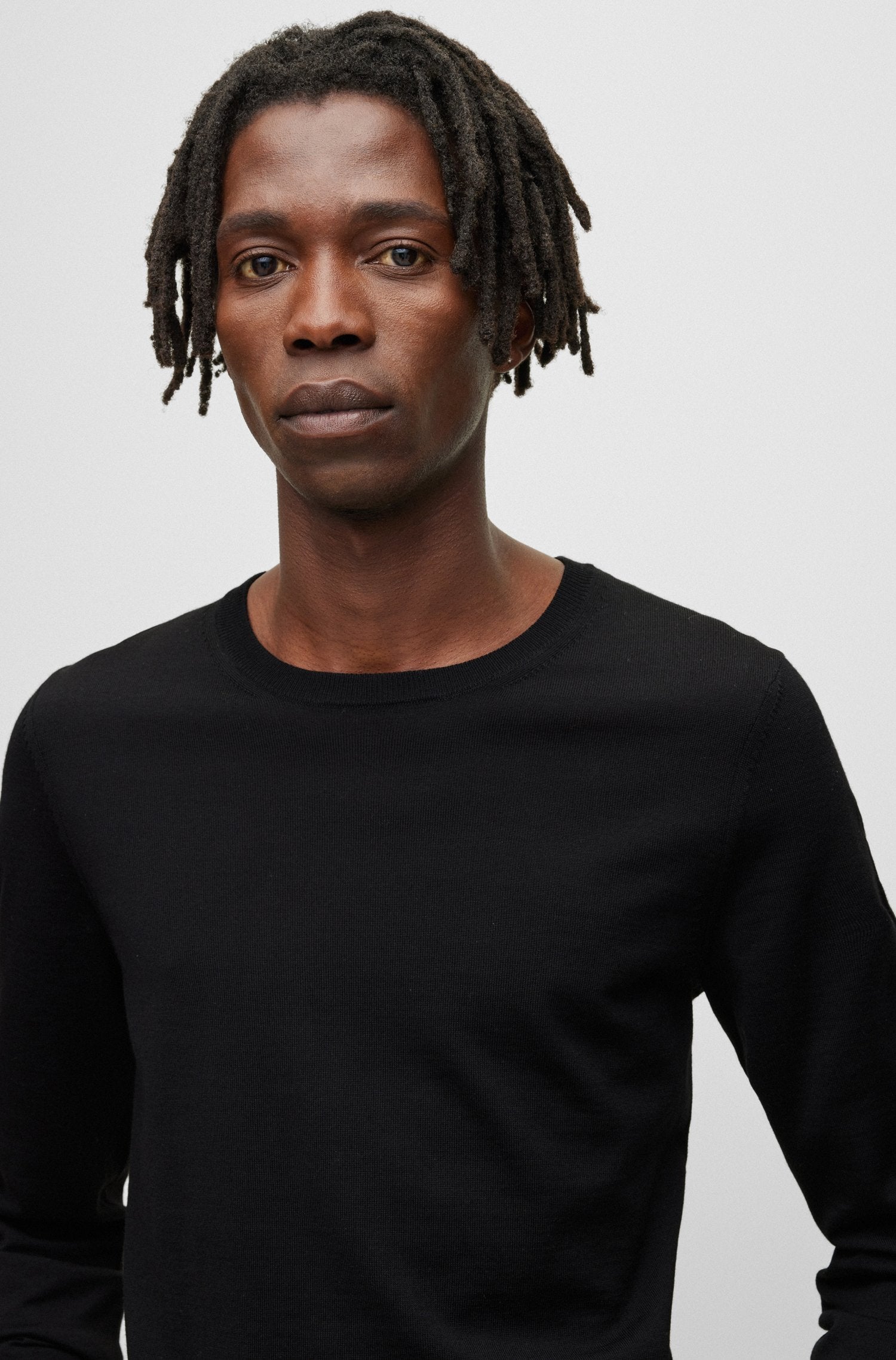 BOSS Slim Fit Crew Neck Merino Wool Jumper