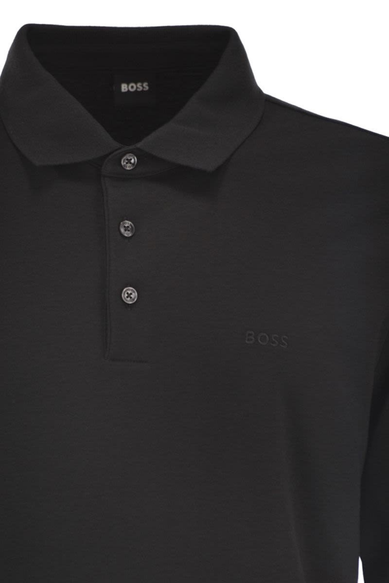 BOSS Regular Fit Long-Sleeve Polo Shirt