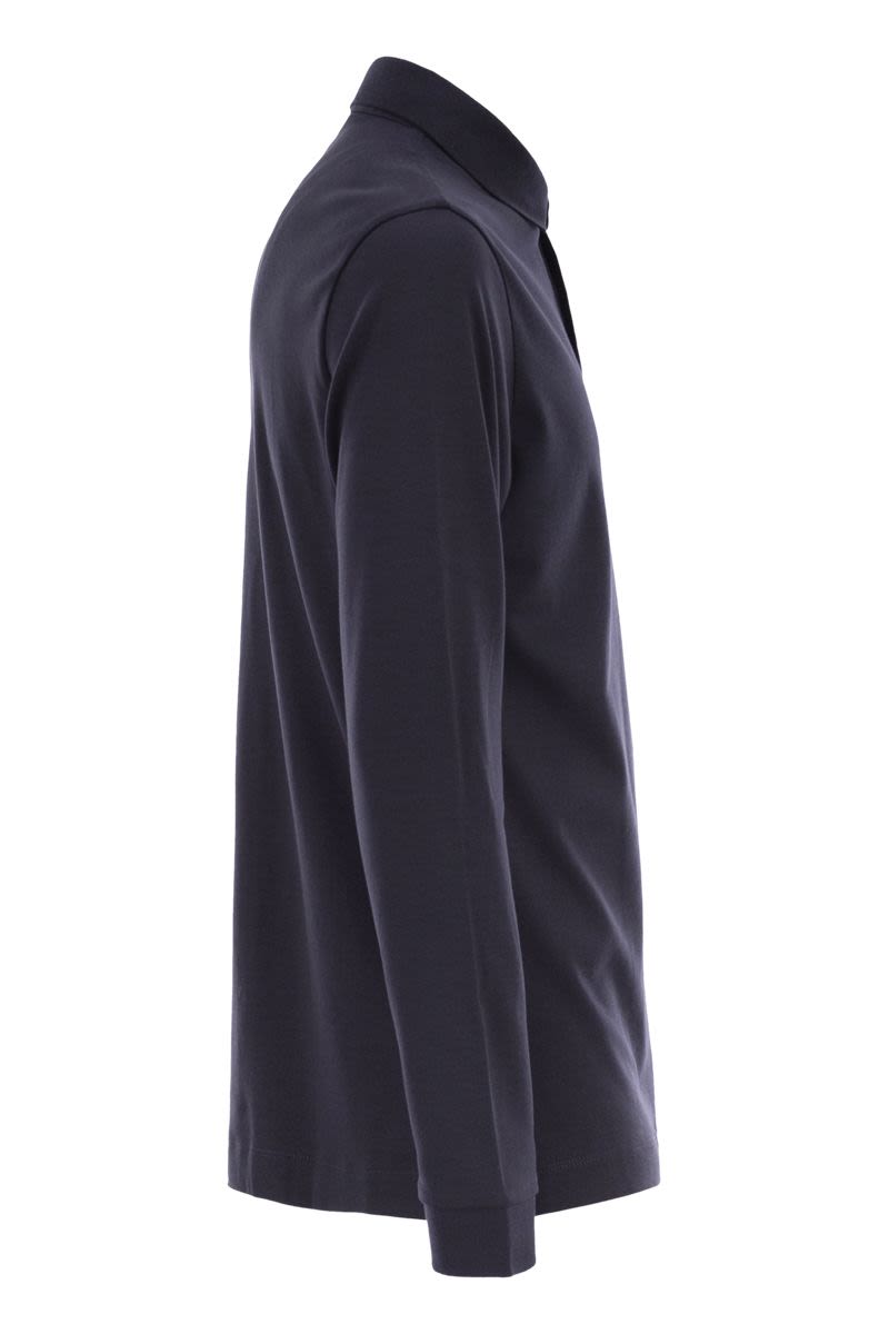 BOSS Regular Fit Long-Sleeve Polo Shirt