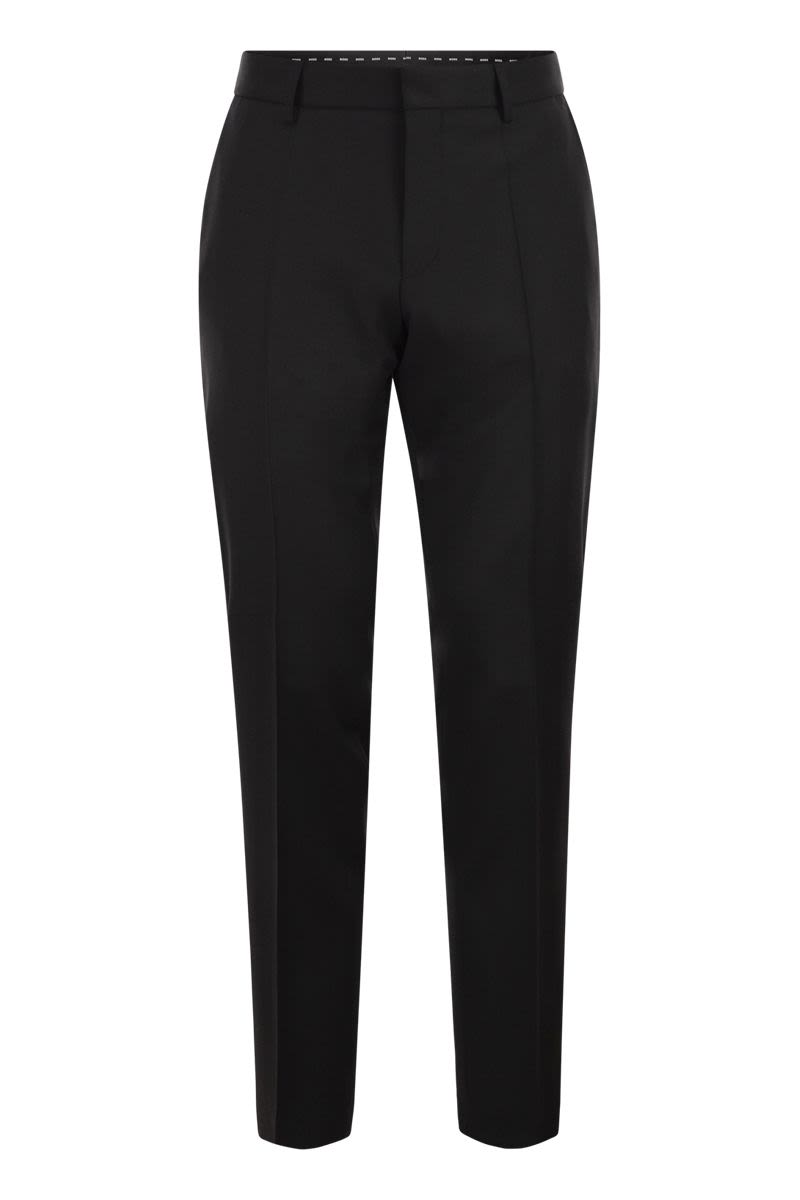BOSS Slim Fit Virgin Wool Serge Trousers