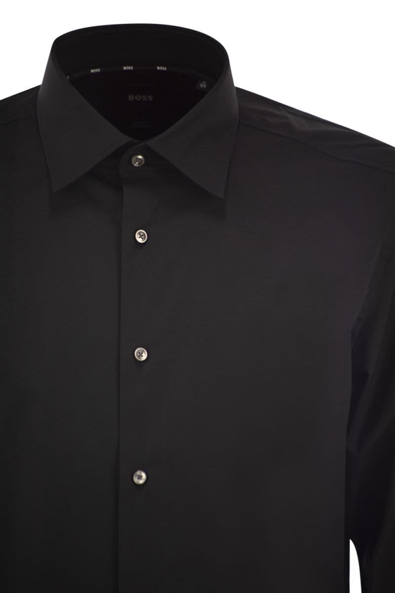 BOSS Slim Fit Easy-Iron Stretch Cotton Poplin Shirt