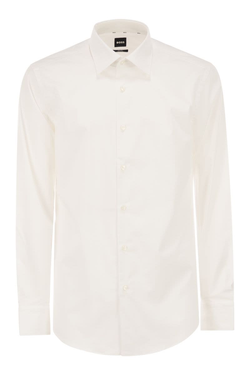 BOSS Slim Fit Easy-Iron Stretch Cotton Poplin Shirt