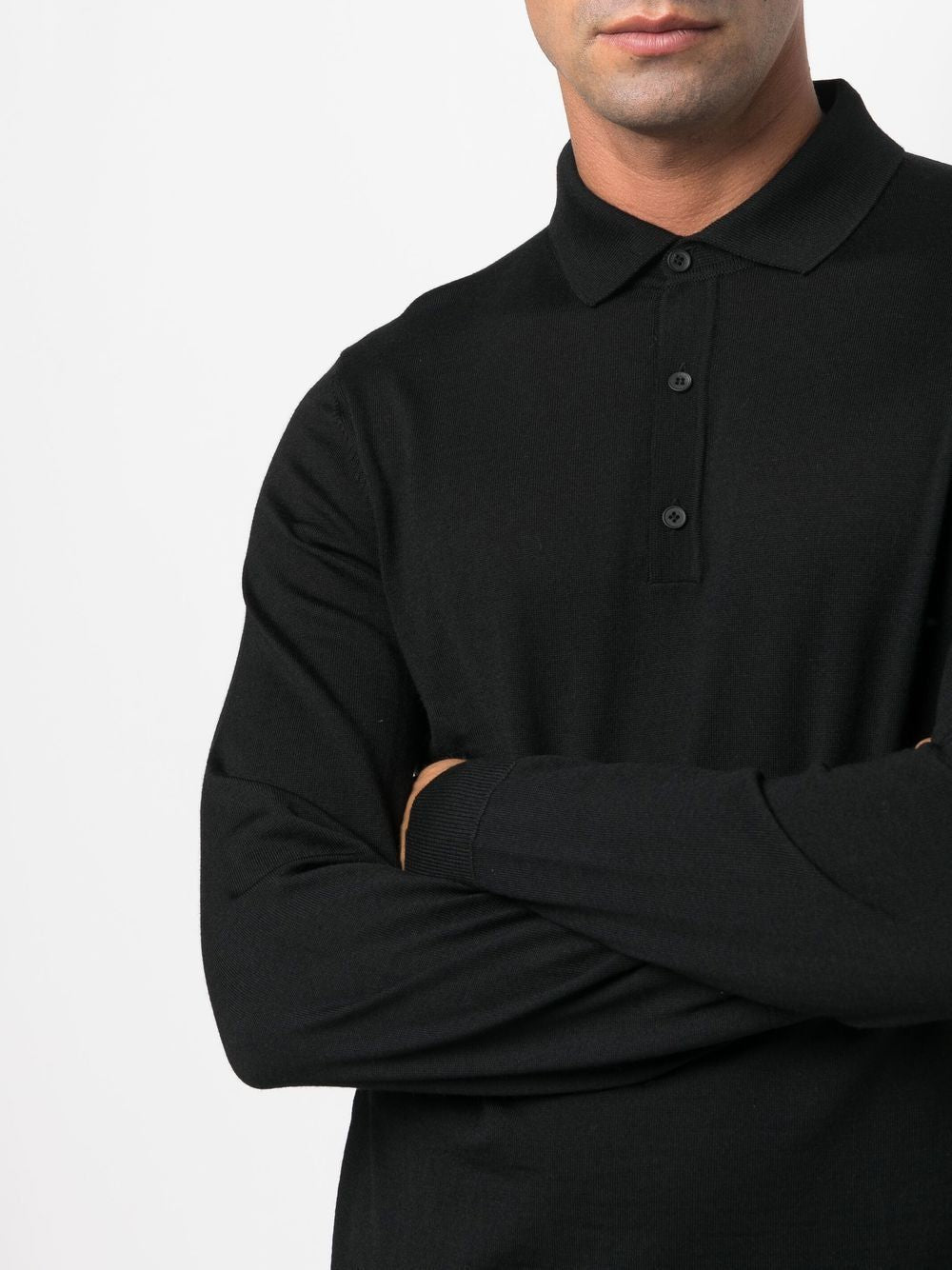 BOSS Knit Virgin Wool Polo Shirt
