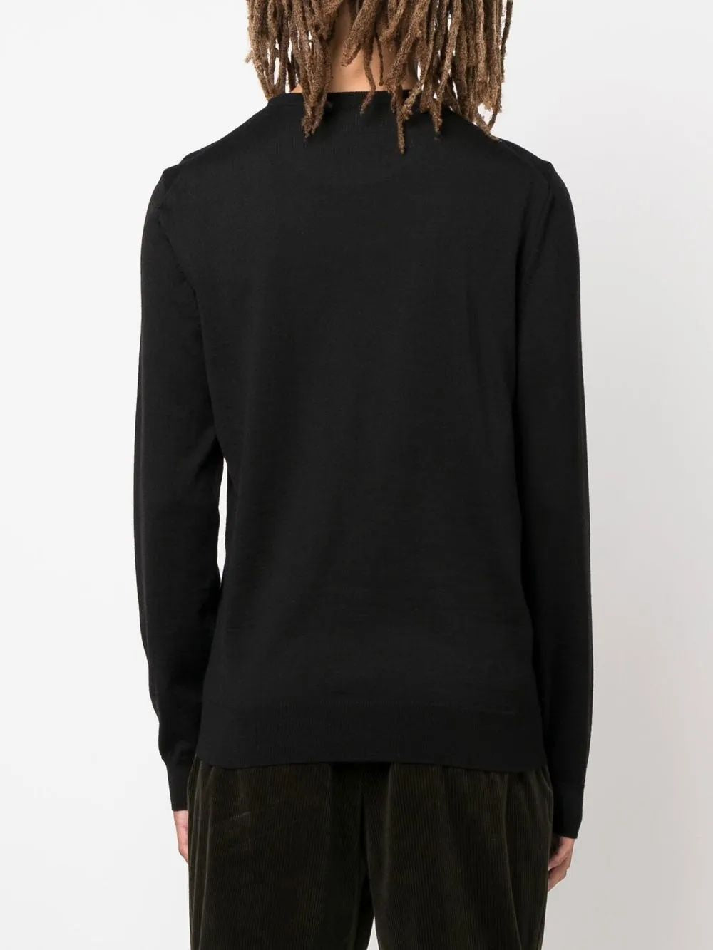 BOSS Virgin Wool Crew-Neck Sweater for Men