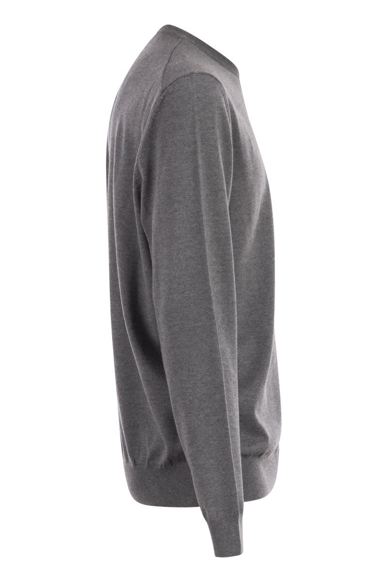 BOSS Regular Fit Virgin Wool Jumper with Embroidered Logo