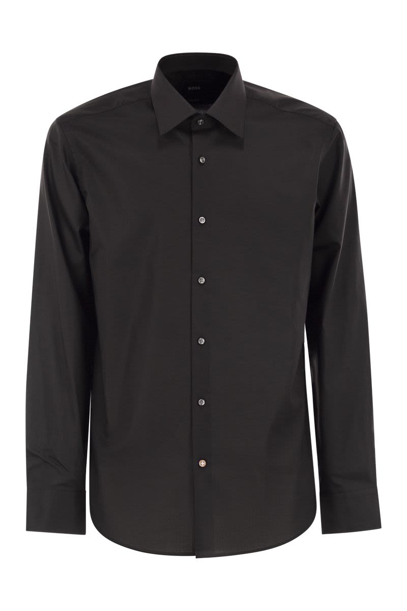 BOSS Regular Fit Easy-Iron Cotton Poplin Shirt