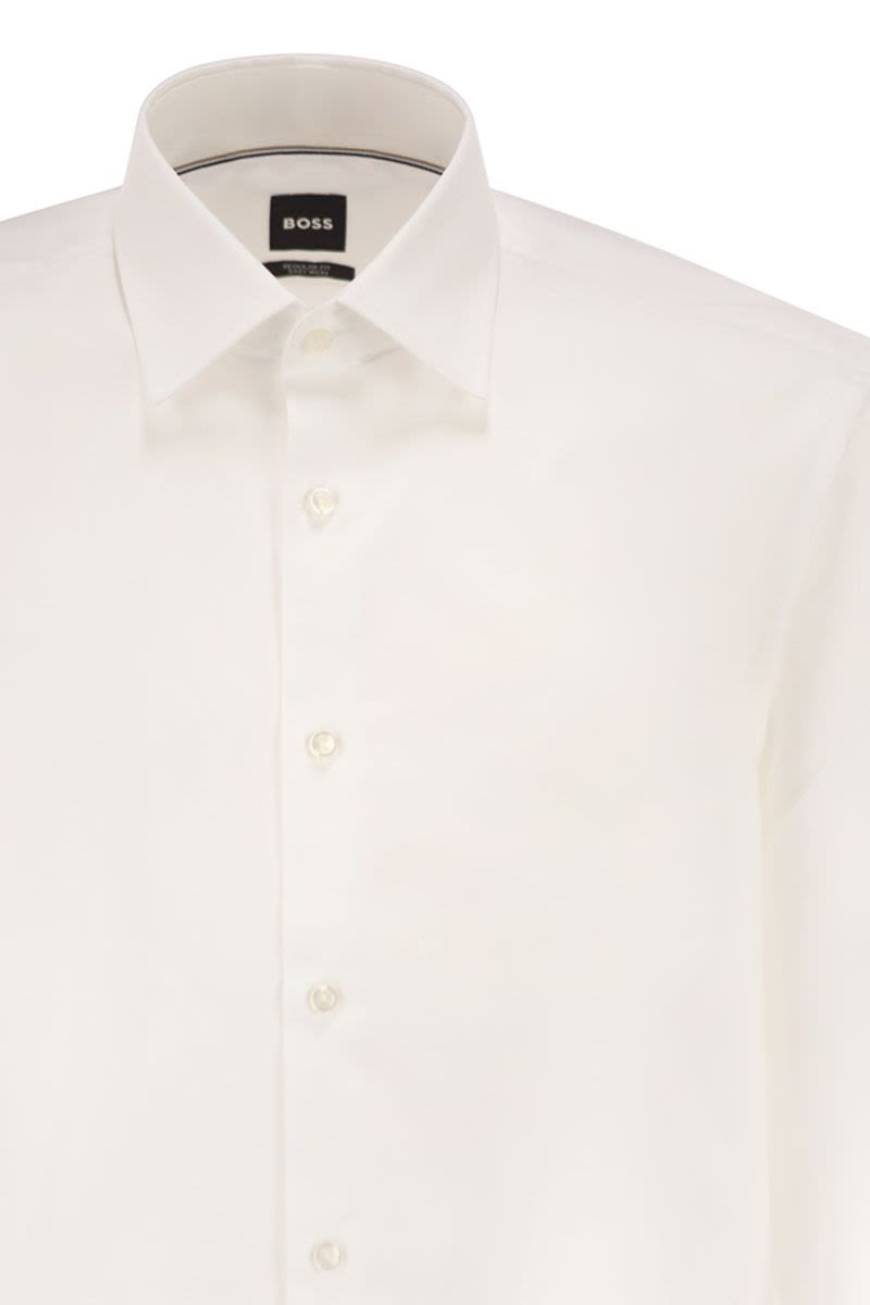BOSS Regular Fit Easy-Iron Cotton Poplin Shirt