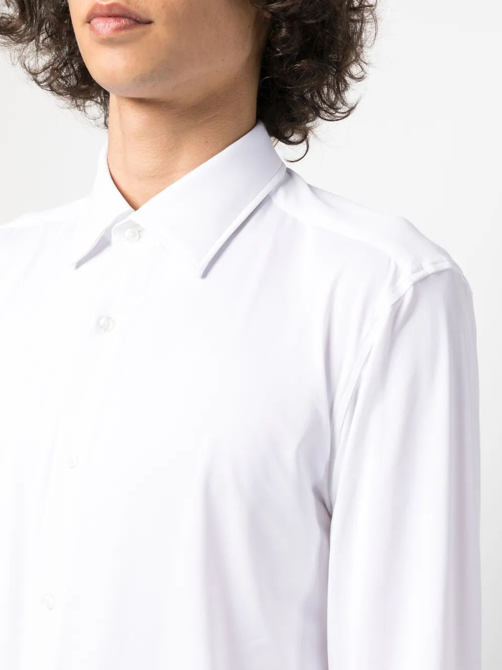 HUGO BOSS Elastan Fabric Shirt for Men - FW25 Collection