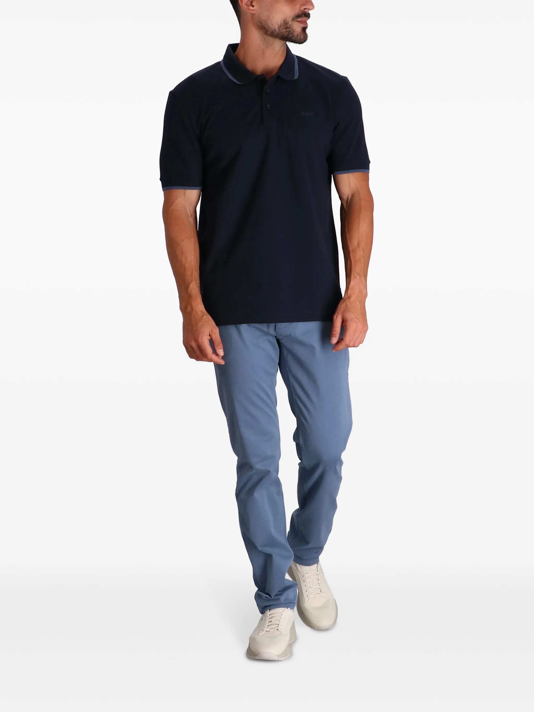 HUGO BOSS Men's Cotton Blend Polo - Slim Fit