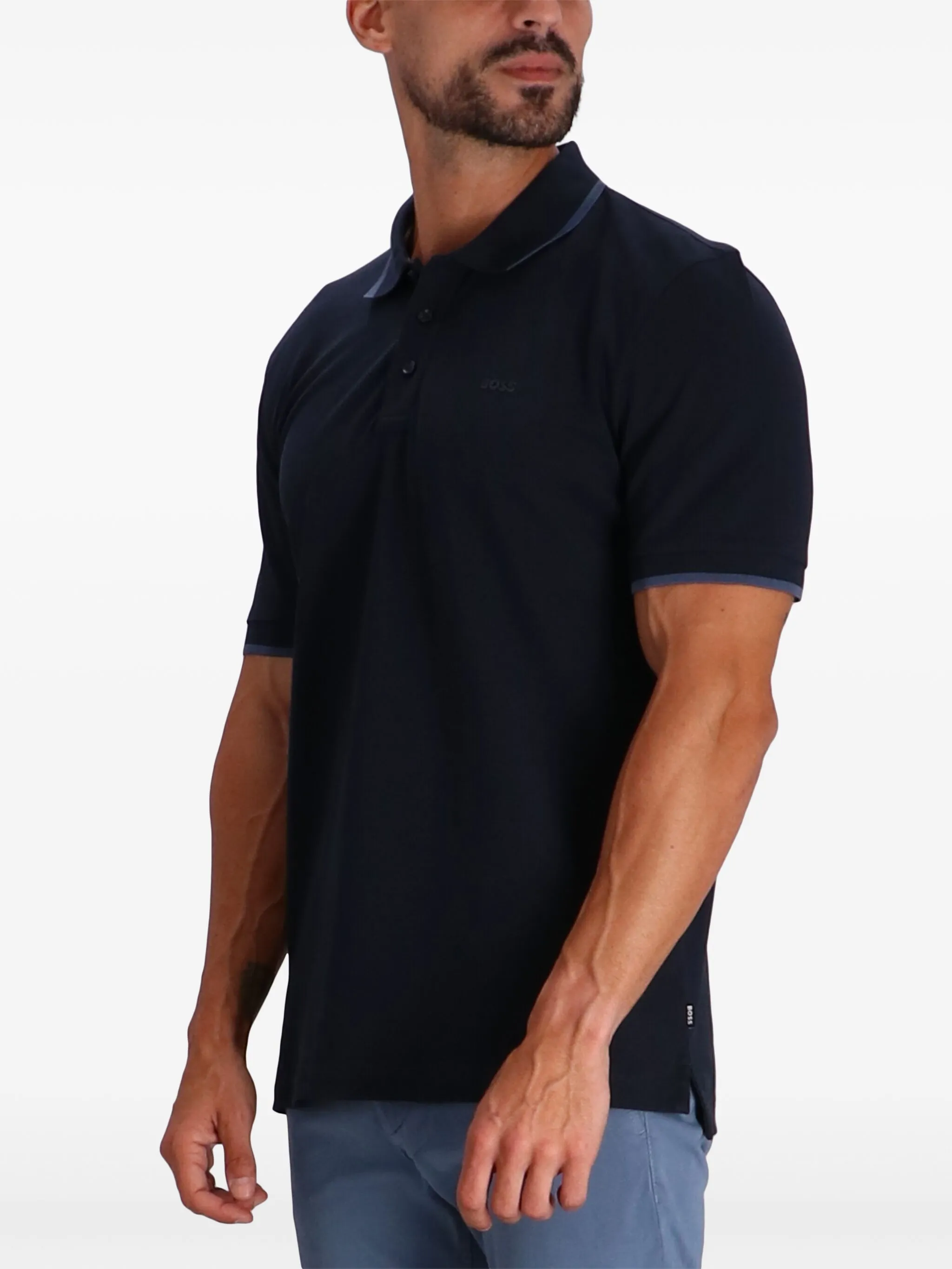 HUGO BOSS Men's Cotton Blend Polo - Slim Fit