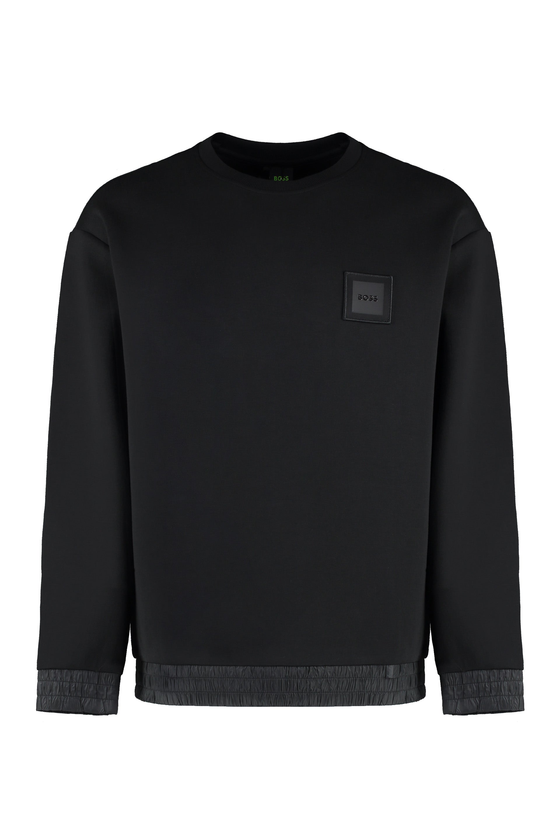 BOSS Cotton Blend Crew-Neck Sweatshirt
