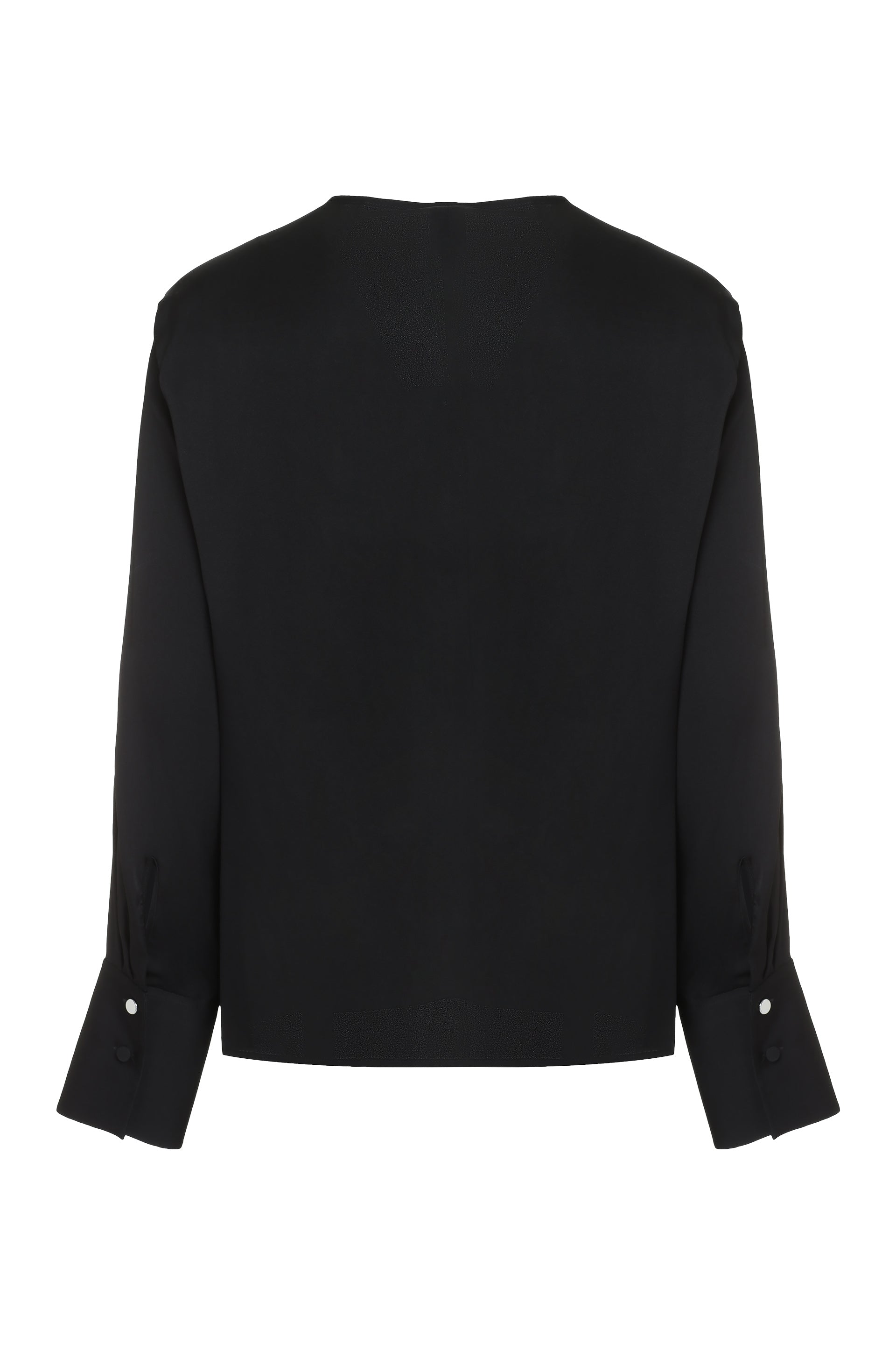 BOSS Knot Front Silk Blouse