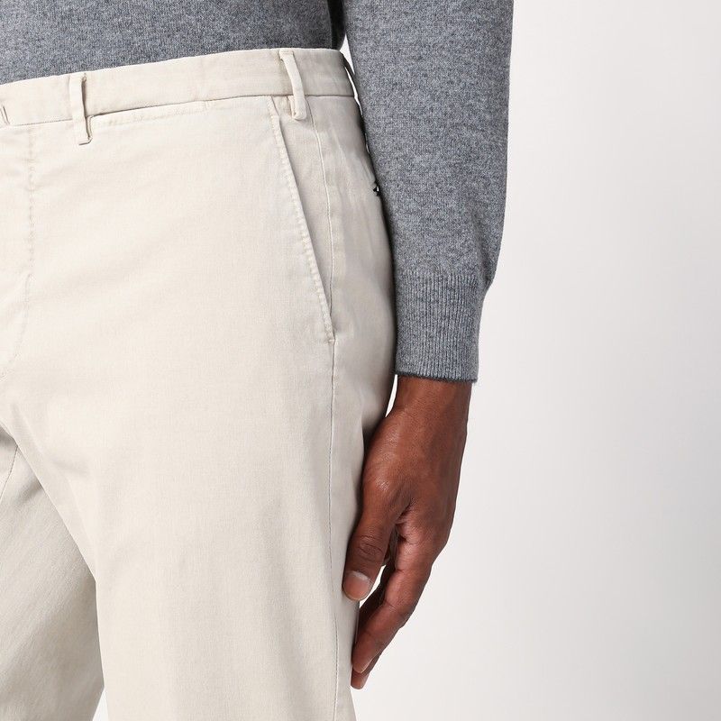 SANTANIELLO Light Cotton Trousers for Men