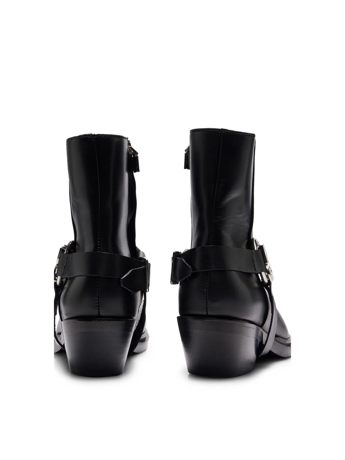 HUGO BOSS Stacked-Logo Ankle Boots with 5 cm Heel