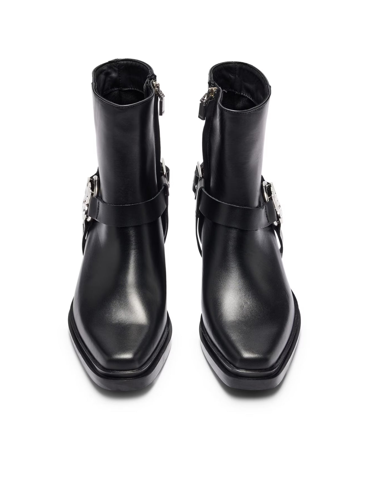HUGO BOSS Stacked-Logo Ankle Boots with 5 cm Heel