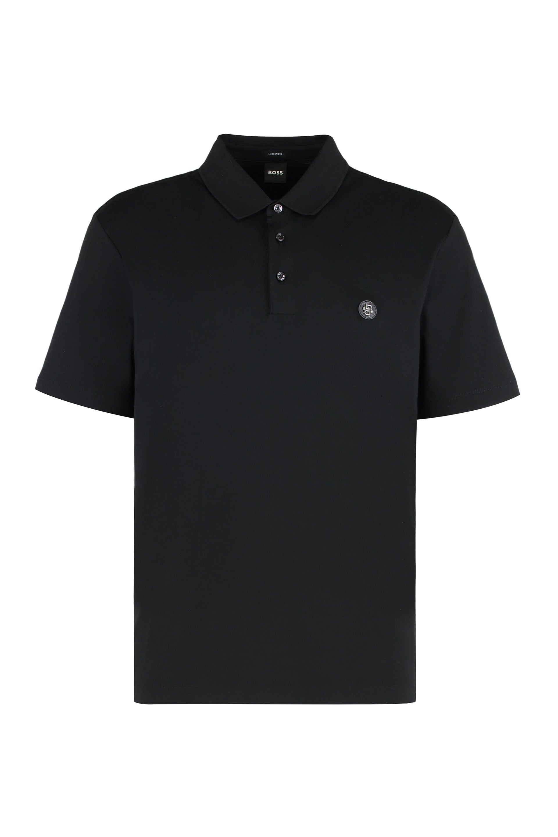 BOSS Mercerized Cotton Polo for Men - Short Sleeve