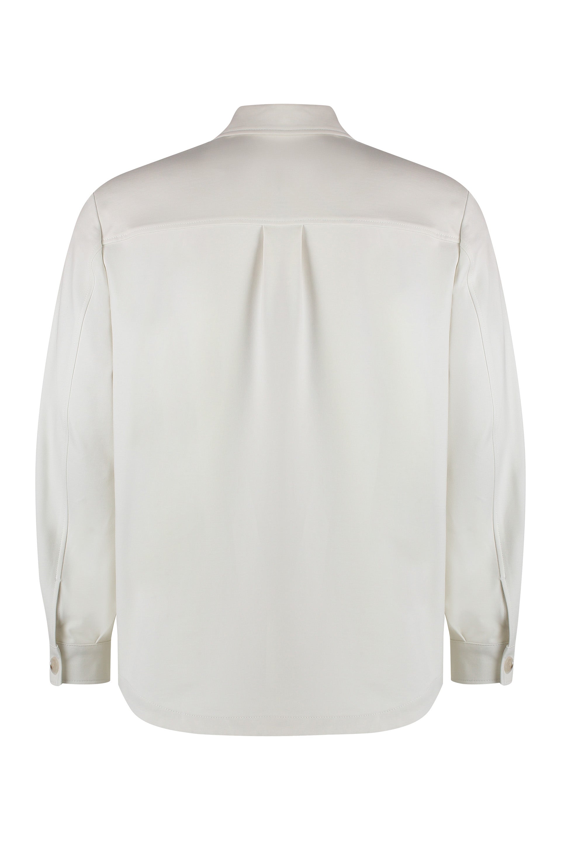 BOSS Men's Viscose Overshirt with Flap Pockets