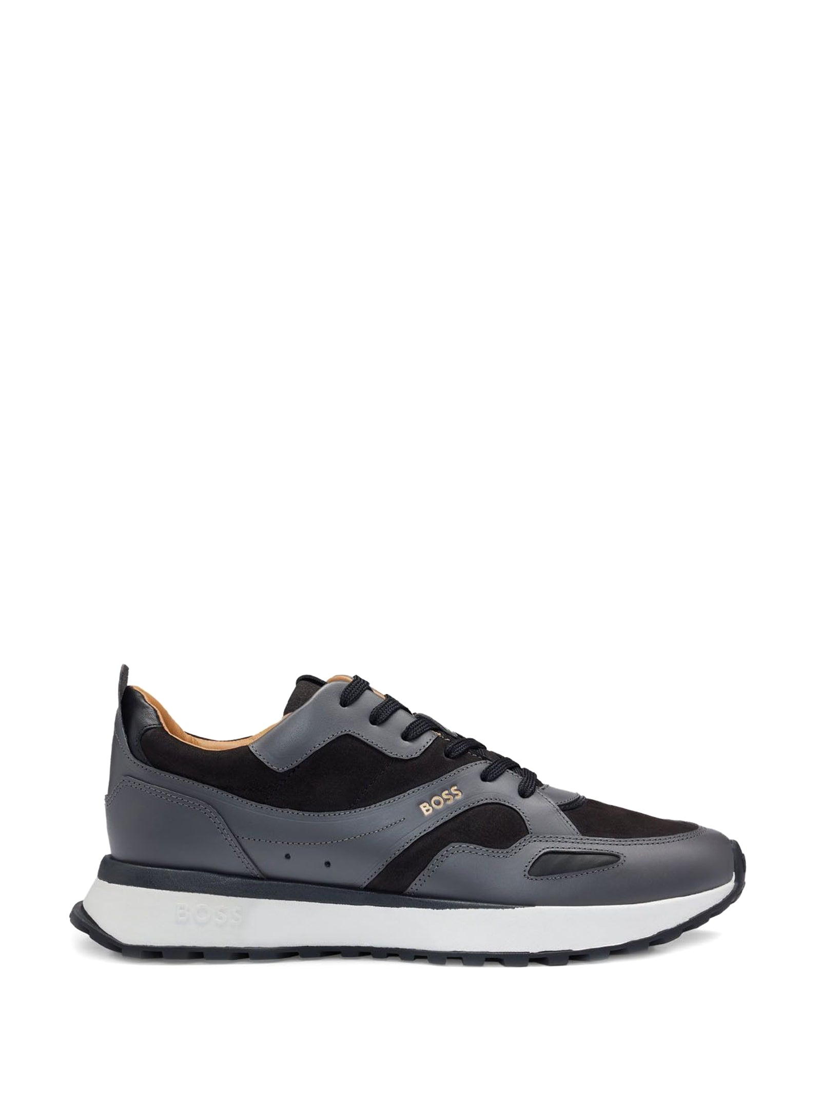 HUGO BOSS Leather and Suede Sneakers for Men