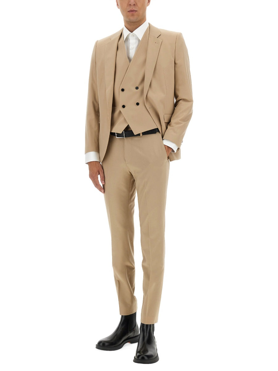HUGO Slim Fit Three Piece Suit - Size 48
