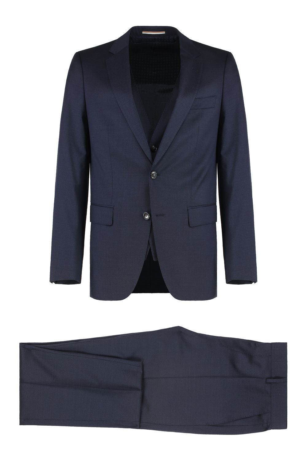 BOSS Three-Piece Stretch Wool Suit for Men