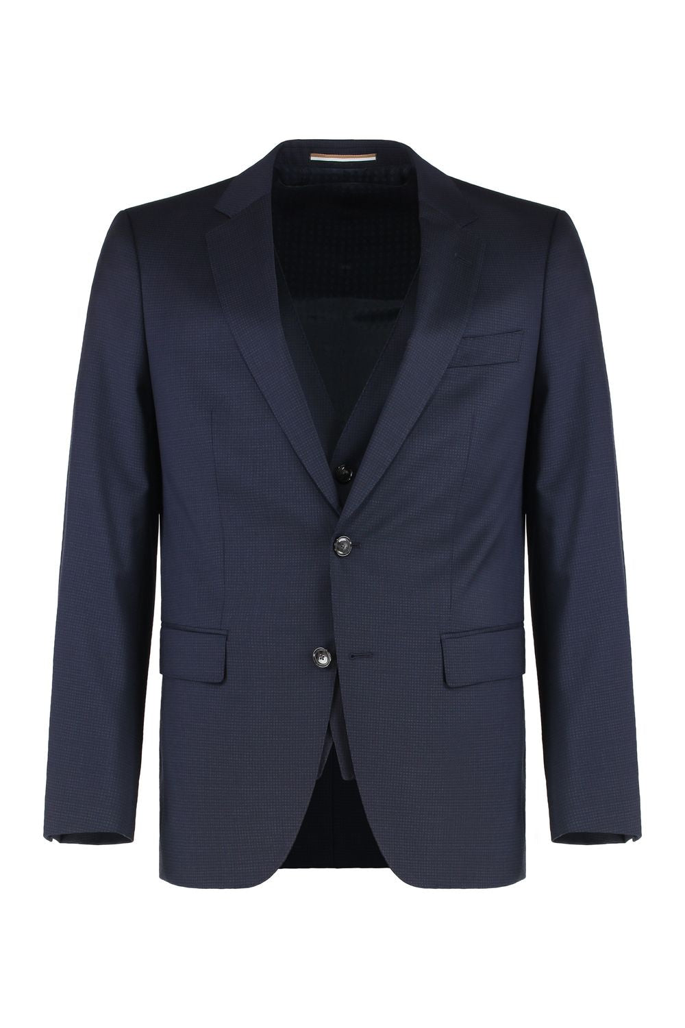 BOSS Three-Piece Stretch Wool Suit for Men