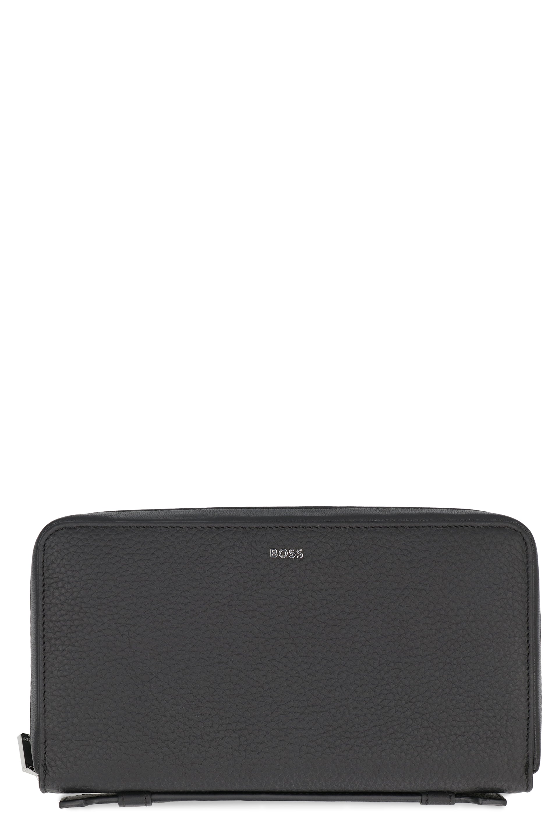 BOSS Grainy Leather Zip-Around Wallet - 23 cm x 13 cm x 4 cm