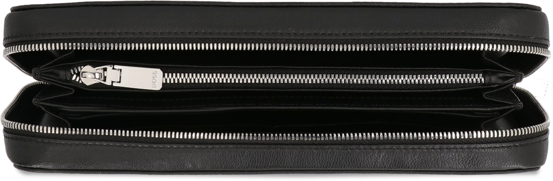 BOSS Grainy Leather Zip-Around Wallet - 23 cm x 13 cm x 4 cm
