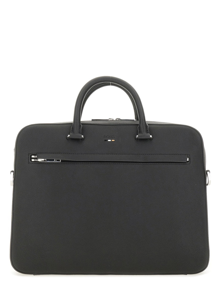 BOSS Document Handbag with Logo - FW25 Edition