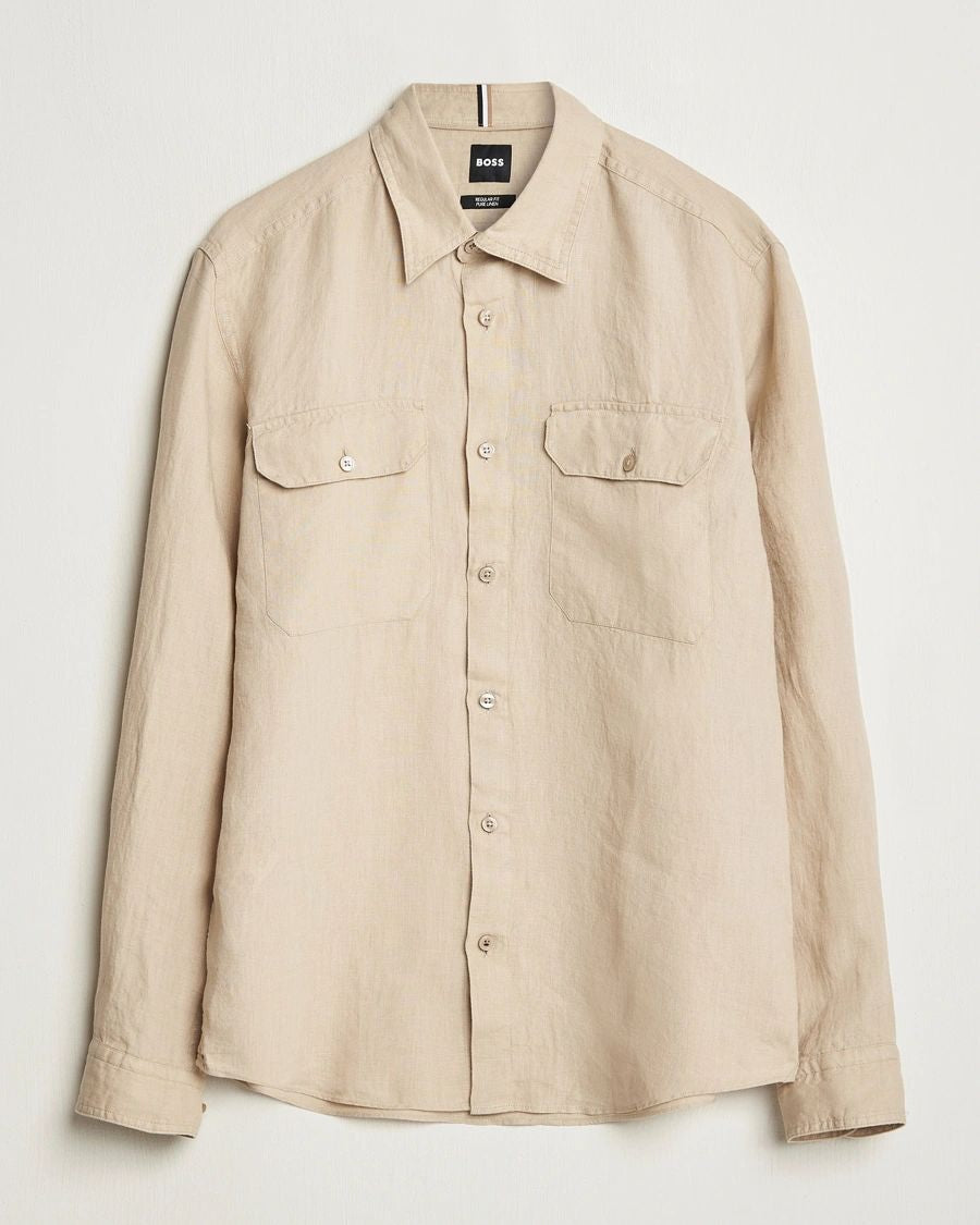 HUGO BOSS Linen Shirt for Men - SS25 Collection