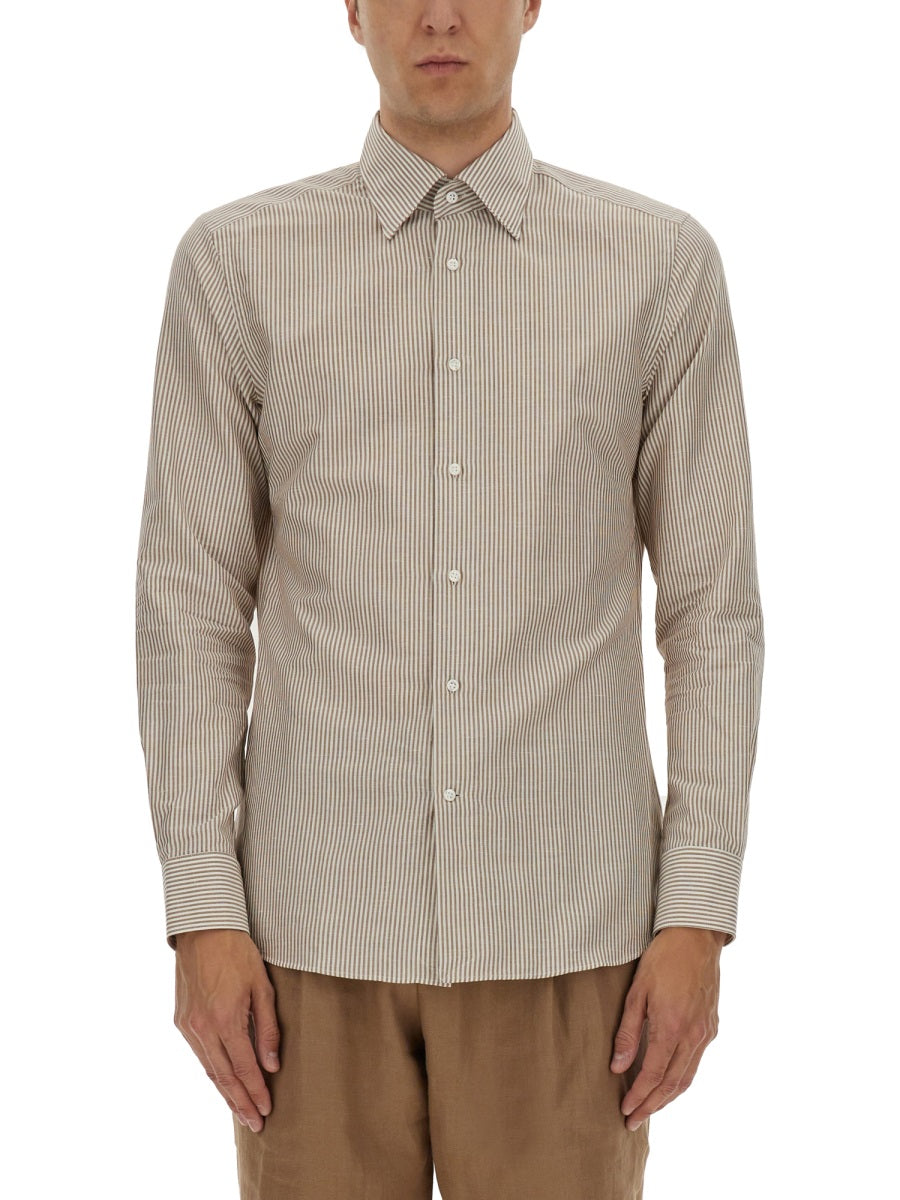 BOSS CAMEL Men's Classic Shirt L-HAYS-HBD-C1-251 - Size 40