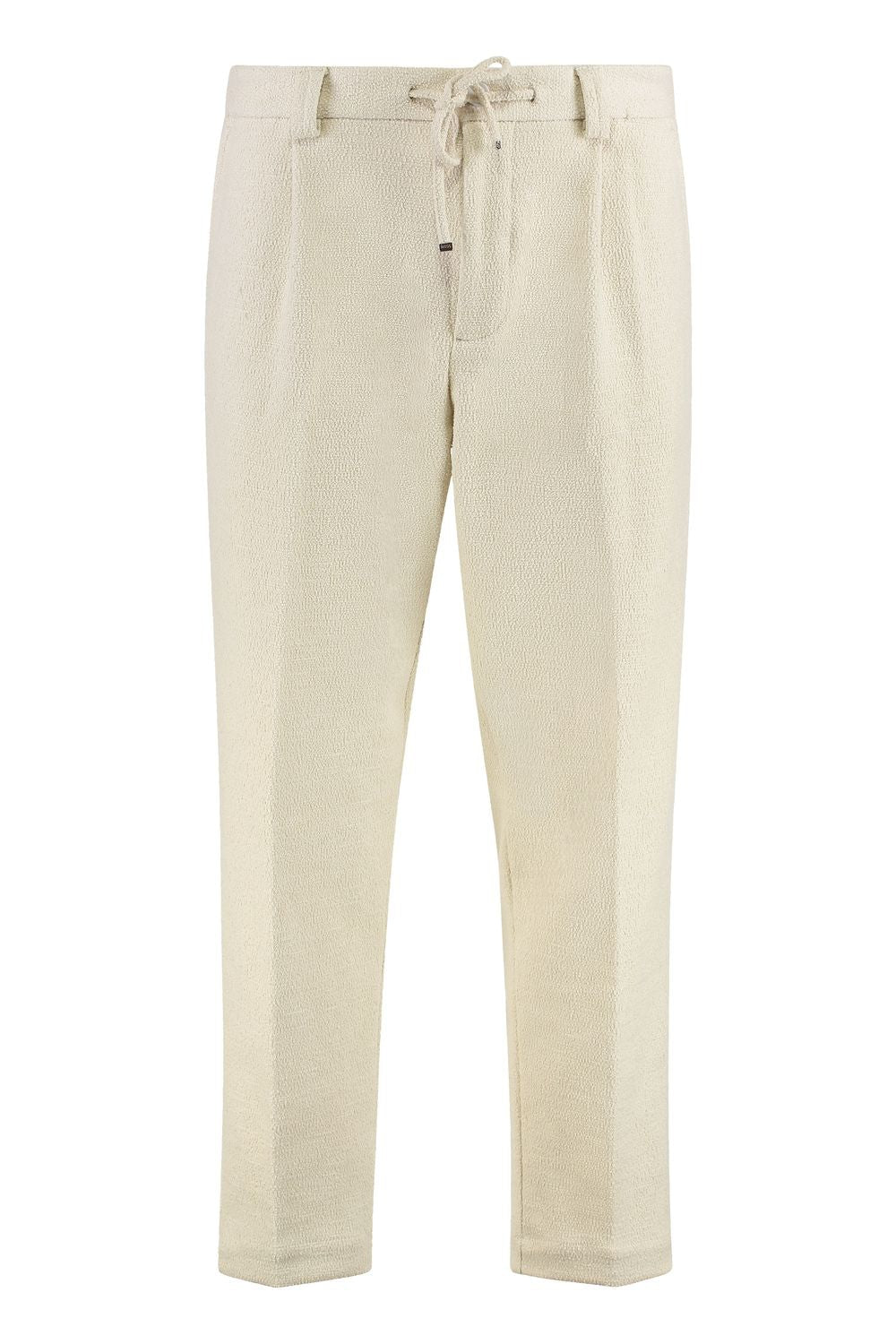 BOSS Cotton Trousers with Tapered Fit for Men