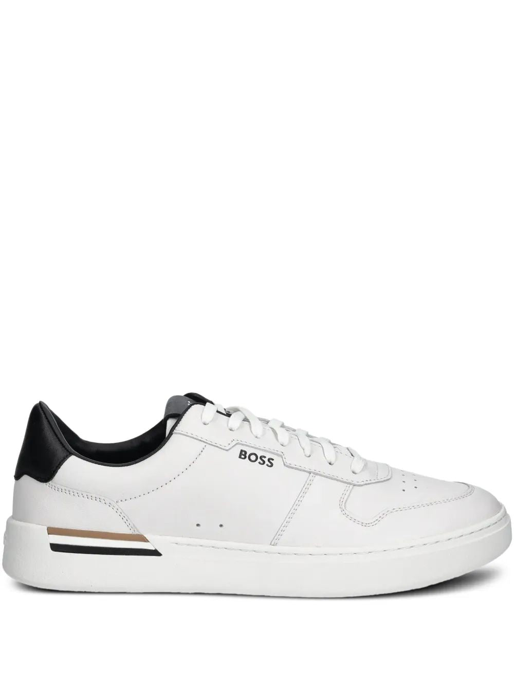 HUGO BOSS Men's Stylish Leather Sneakers