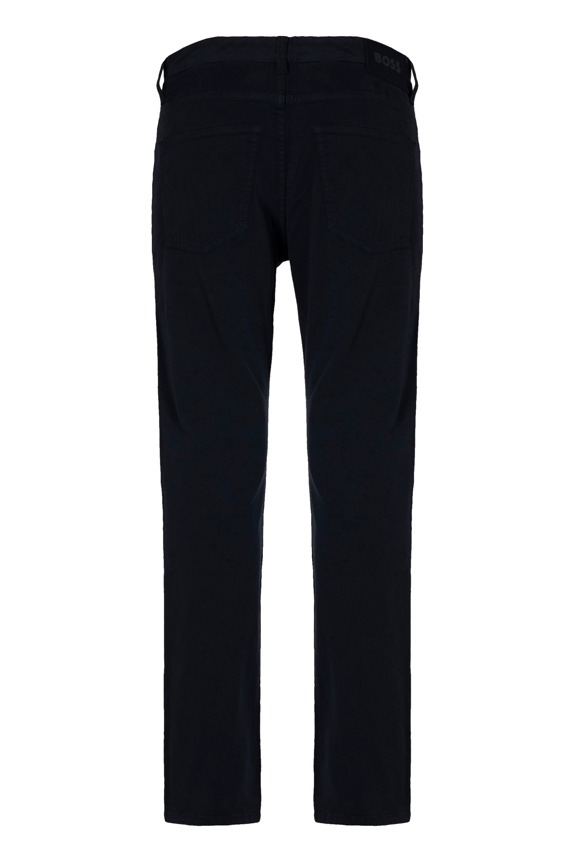 BOSS Cotton Trousers with Metal Buttons