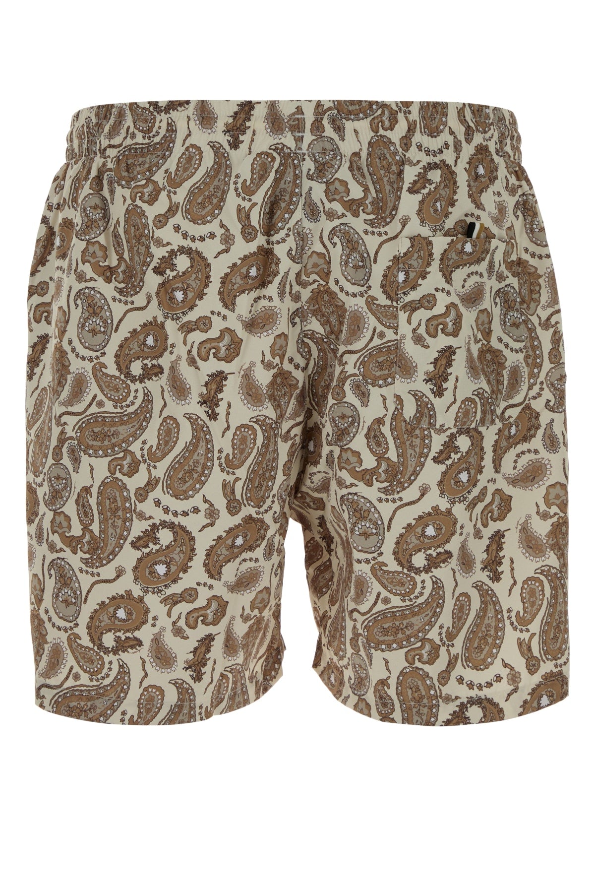 BOSS Men's Paisley Print Open White Beachwear