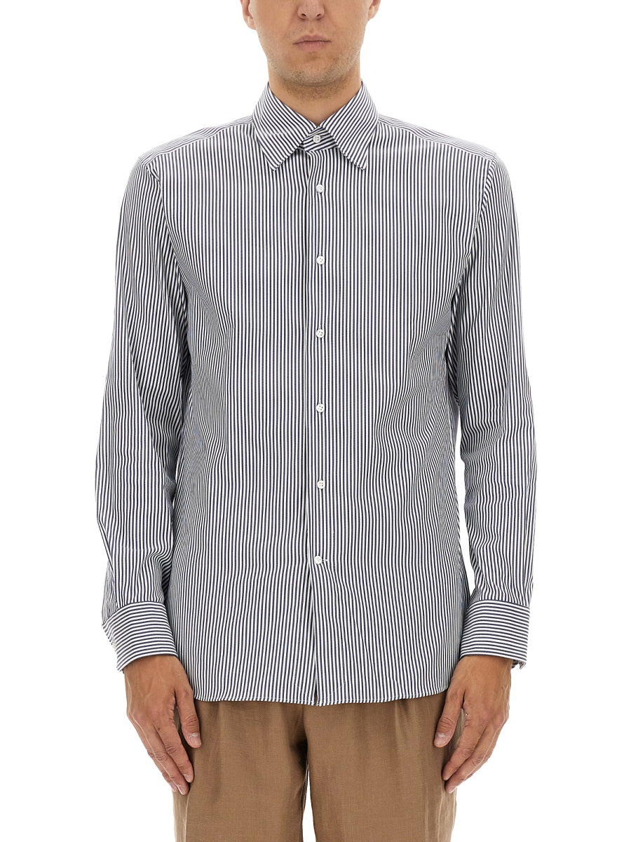 BOSS CAMEL Classic Striped Shirt - Size 40